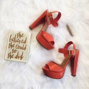 Charlotte Russe Platform Peep Toe Heels